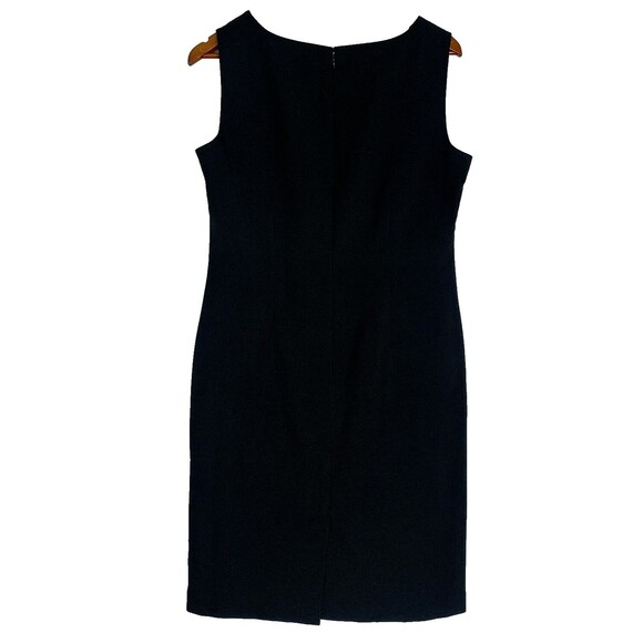 Kasper Separates Dress Women Size 10 Black Classic Sheath Slit Dark Academia - Picture 2 of 8